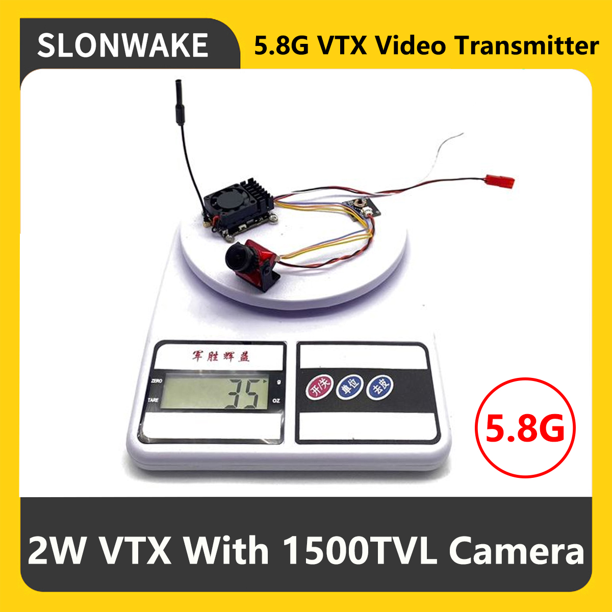 Fpv Drone Camera - SLONWAKE 5.8G 2000мВт FPV VTX передатчик