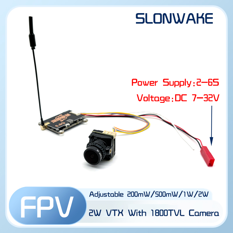 SLONWAKE 5.8G 56CH 2W передатч – обзор и цена Fpv Drone Camera