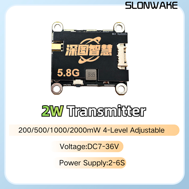 SLONWAKE 5.8G 56CH 2W передатч – обзор и цена Fpv Drone Camera