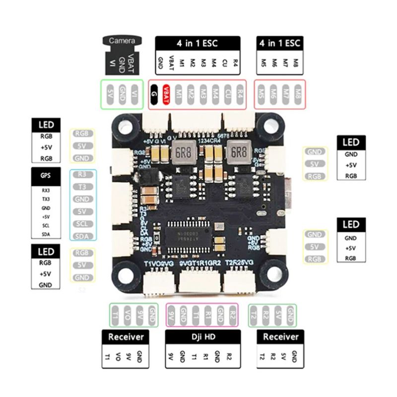 Контроллер полета ABXE-F722 с  – обзор и цена Fpv Drone Flight Controller