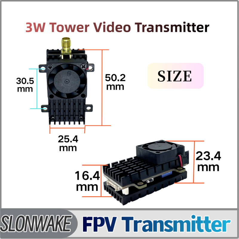 SLONWAKE 5,8G 3000 МВт Модуль  – обзор и цена Fpv Drone Receiver