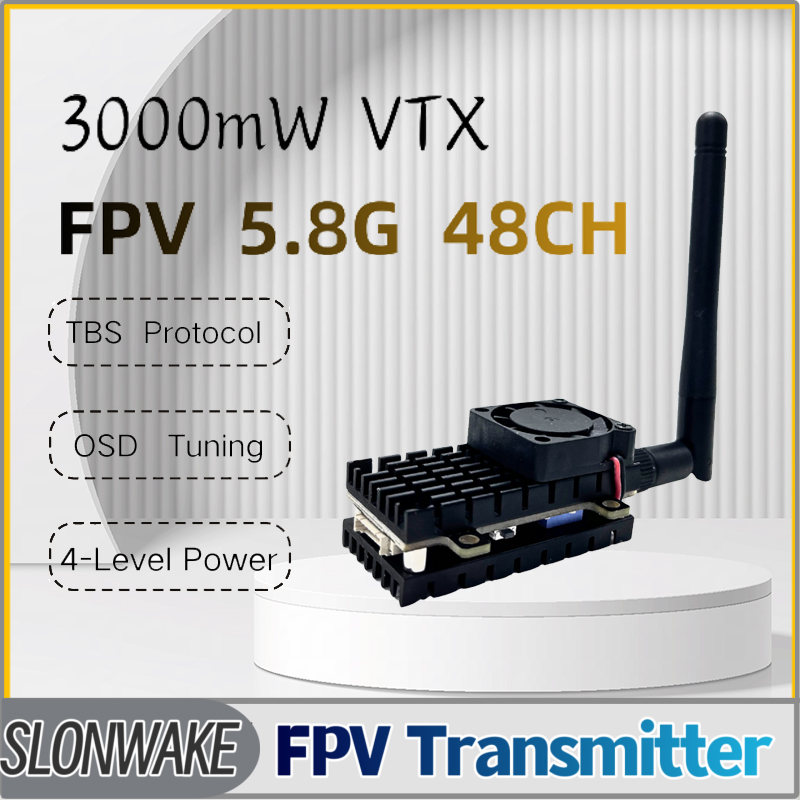 SLONWAKE 5,8G 3000 МВт Модуль  – обзор и цена Fpv Drone Receiver
