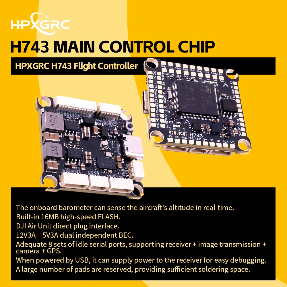 Полетный контроллер HPXGRC H74 – обзор и цена Betaflight Fc F7
